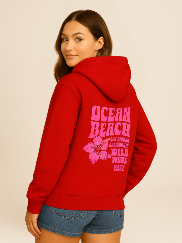 Auri - Oversized Comfy Hoodie with Beachside Energy