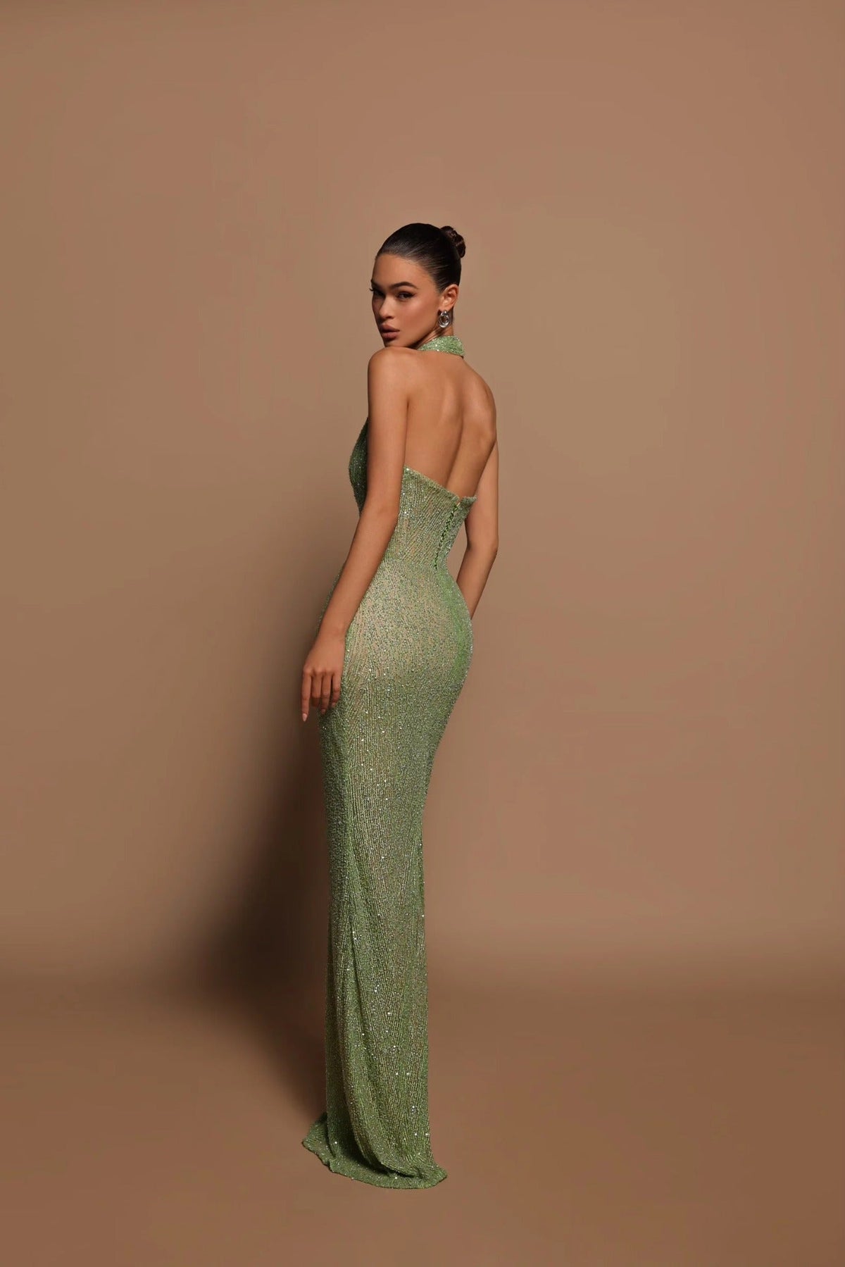 Lola - Sequin Halter Maxi Dress