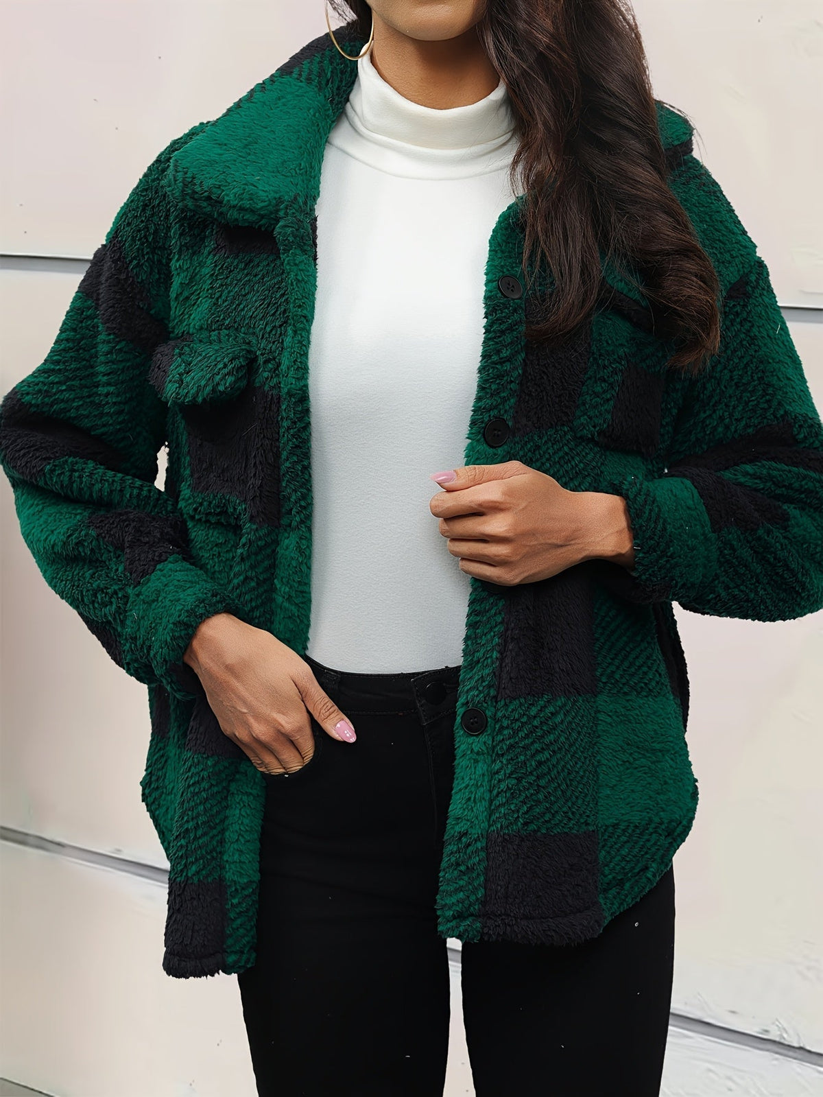 Elena - Fleece Oversized Jacket