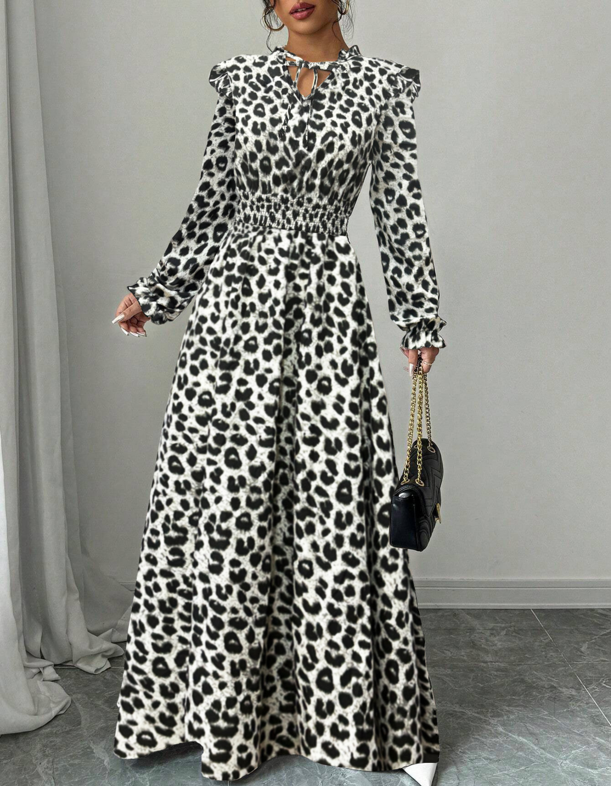Perrine Maxi Dress — cheetah print