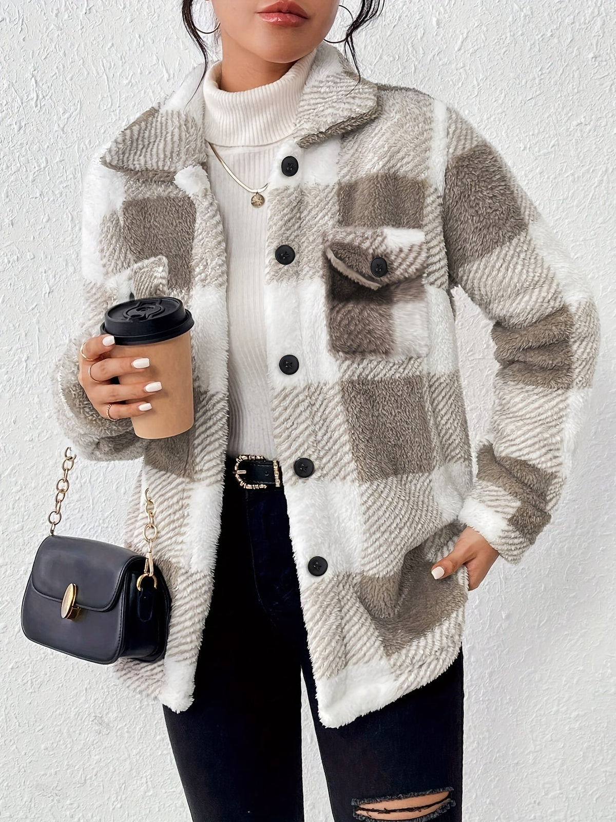 Elena - Fleece Oversized Jacket