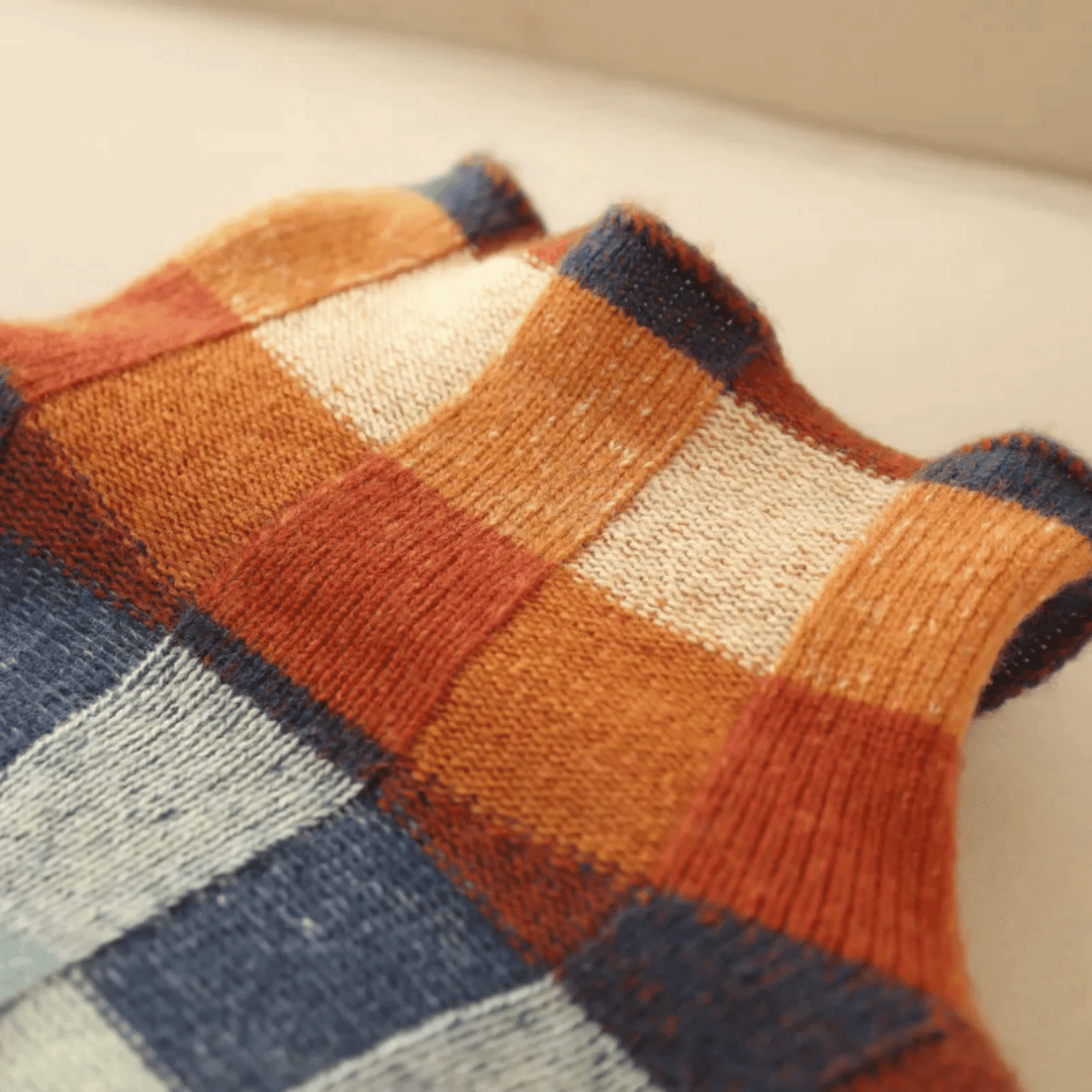 Bethany - Patchwork Turtleneck