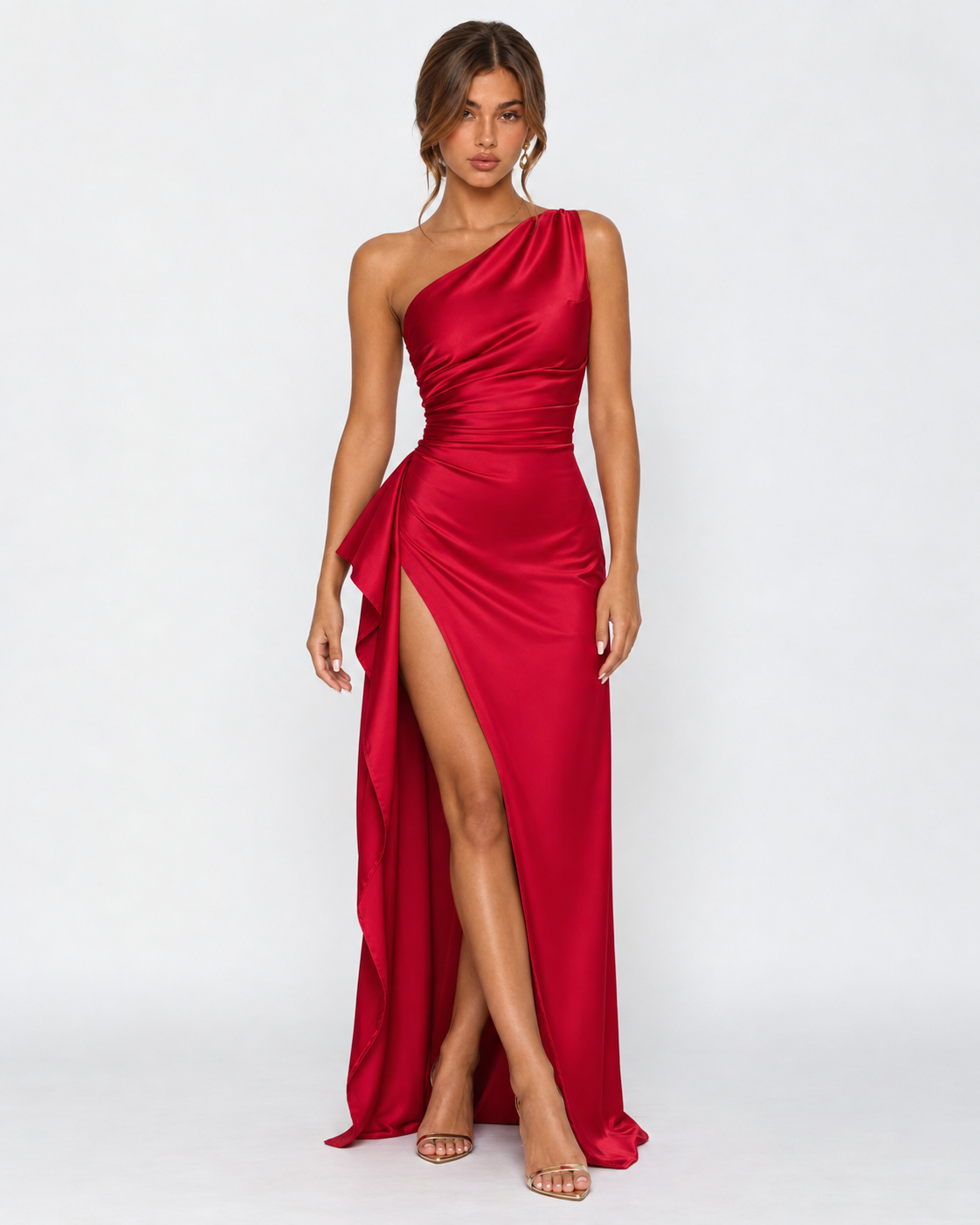Marcella Maxi Dress in red - front