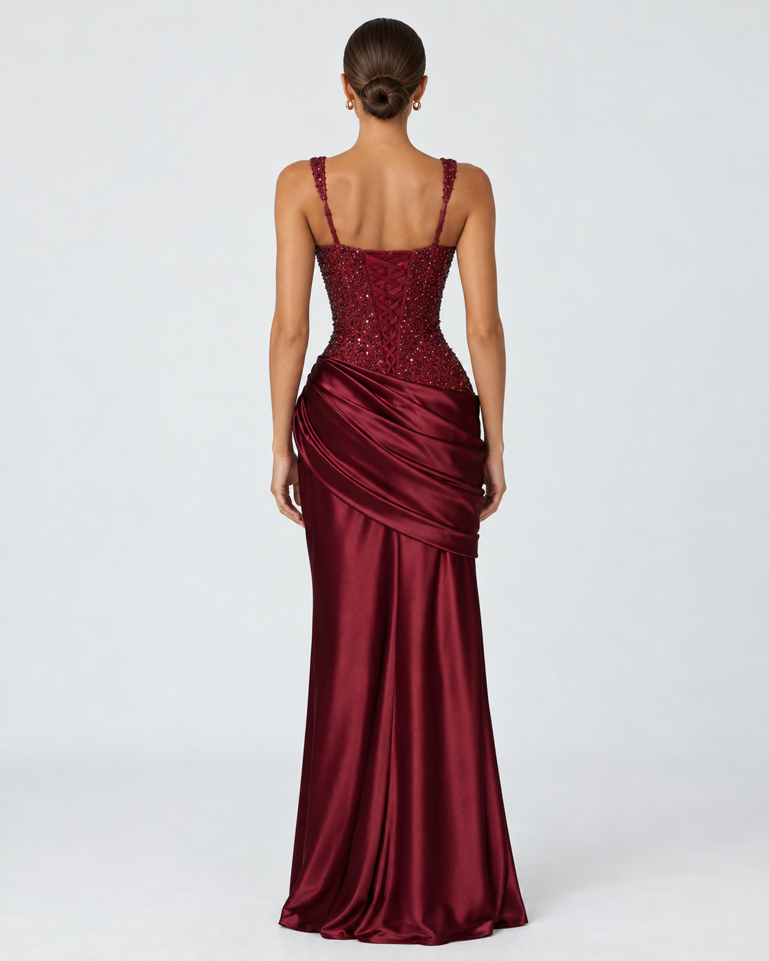 Madeleine Gown - lace-up back view