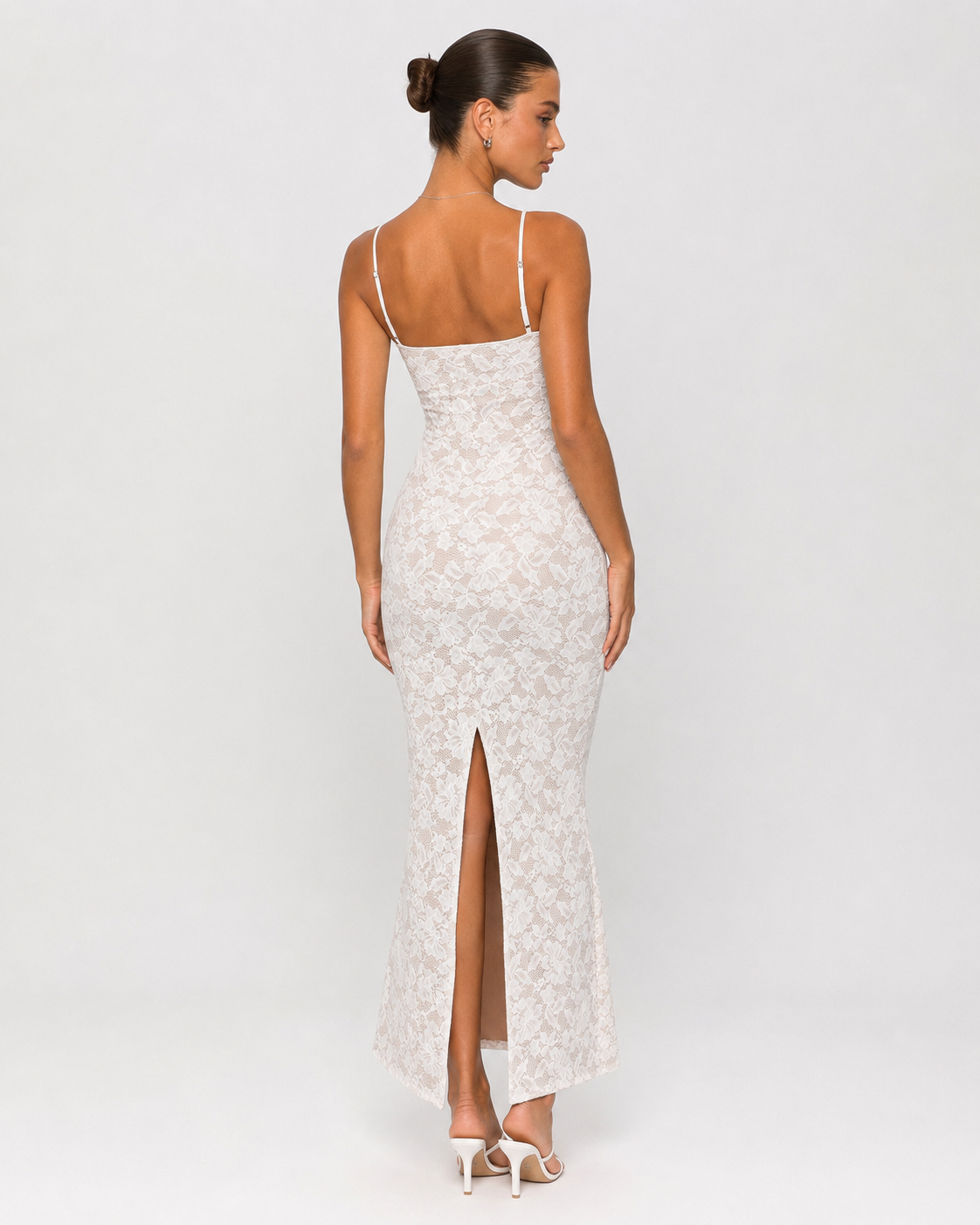 Noemi Maxi Dress - back view with slit