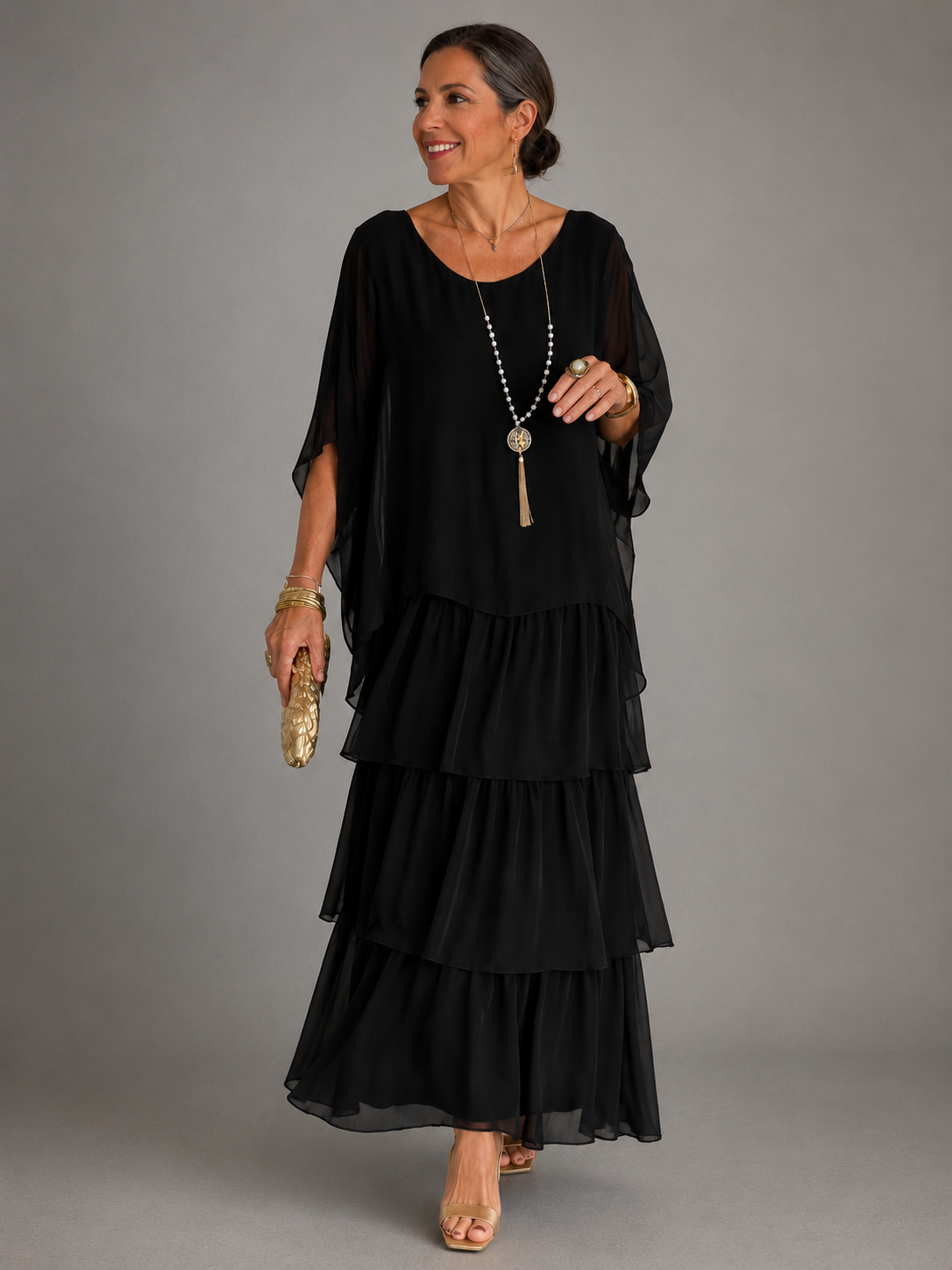 Ondine - Maxi Dress — Black