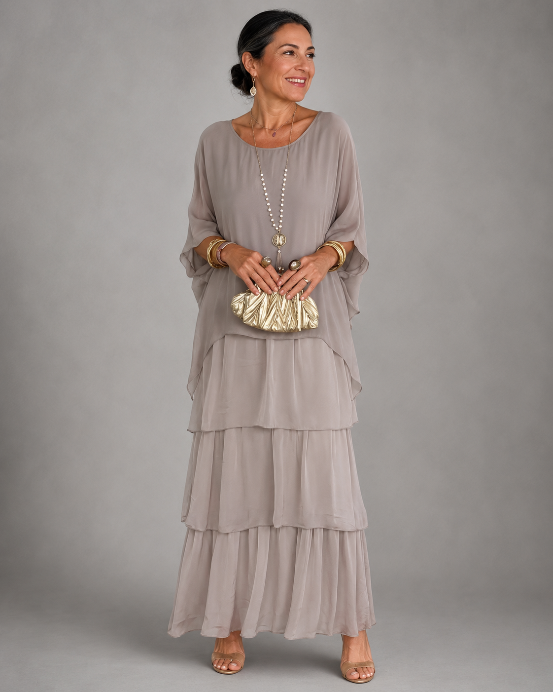 Ondine - Maxi Dress — Taupe