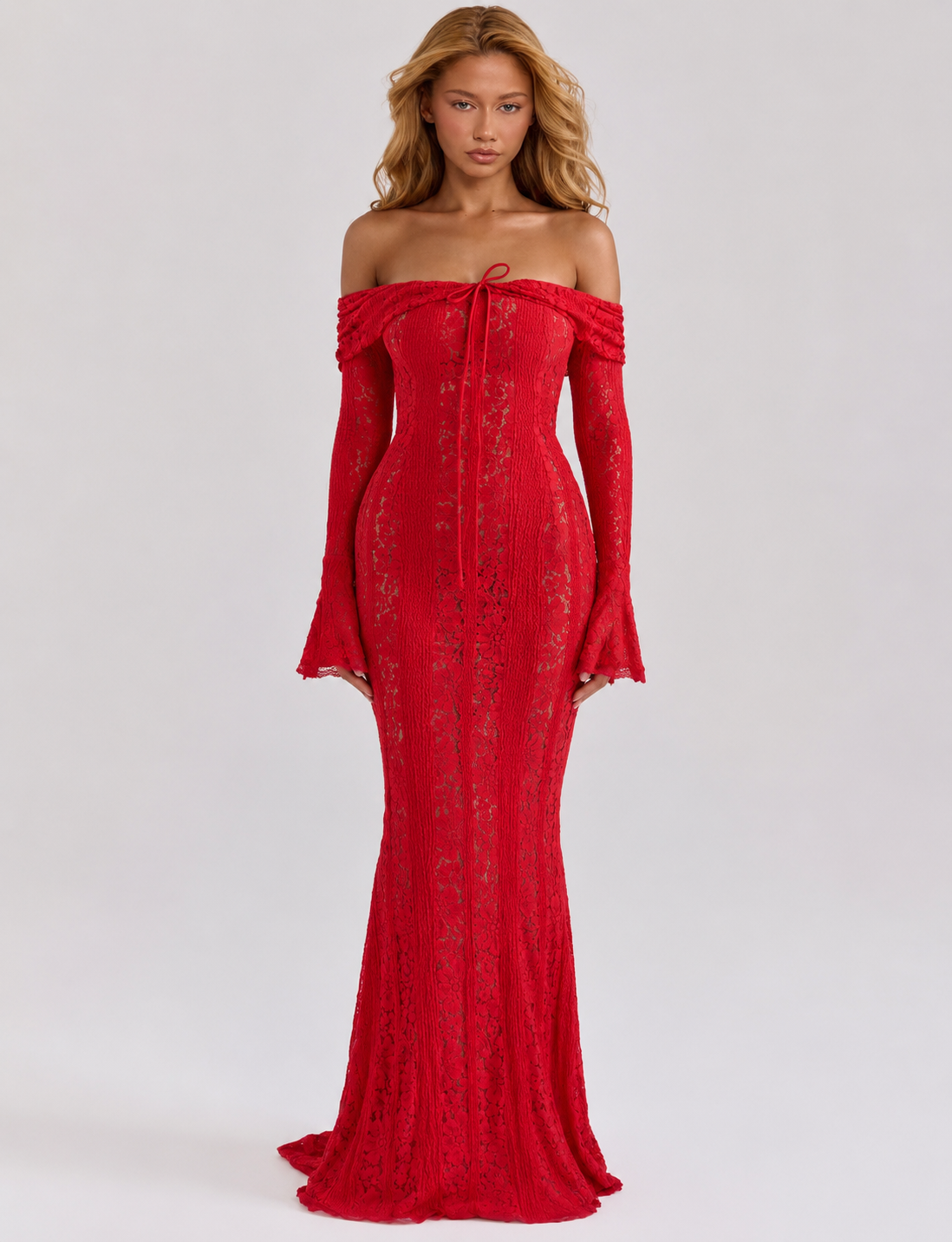 Mireille Gown in red - front