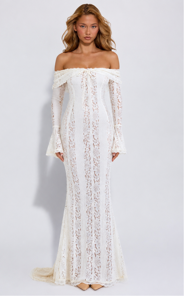 Mireille Gown in white - front