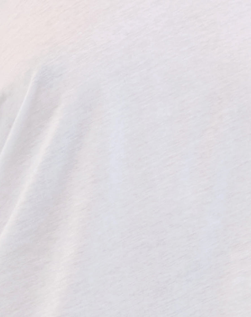 Thea - White Off-Shoulder Jersey Top