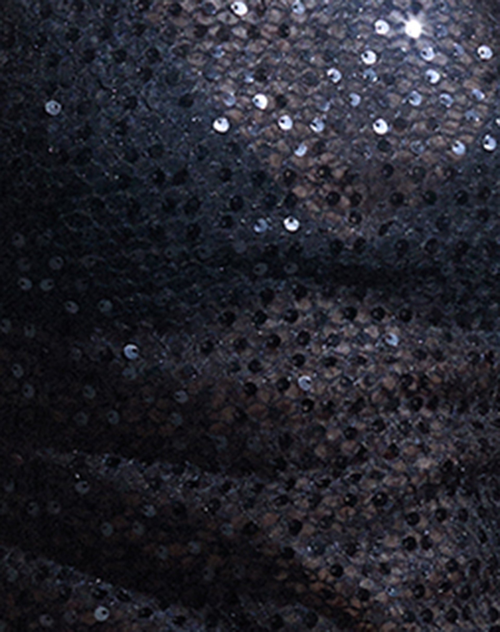 Serena - Black Sequin Knit Tank Top