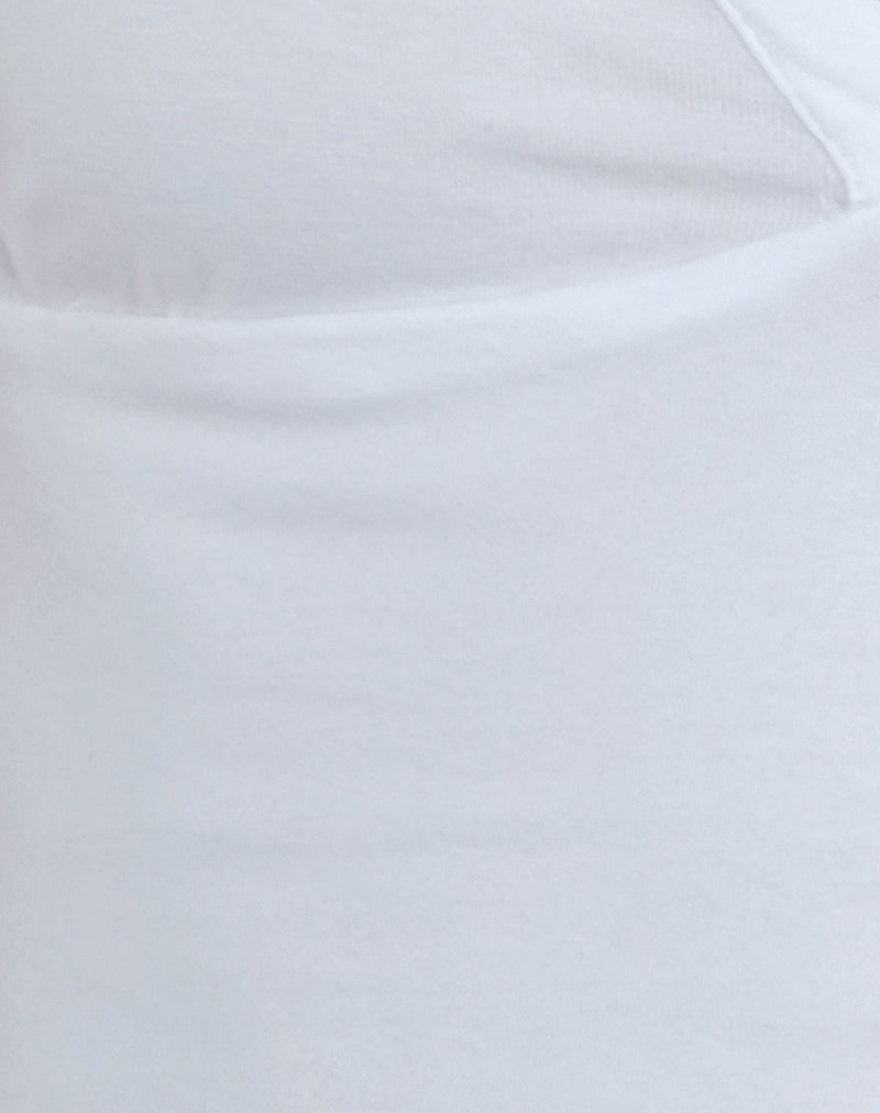 Scarlett - White Plunge Top