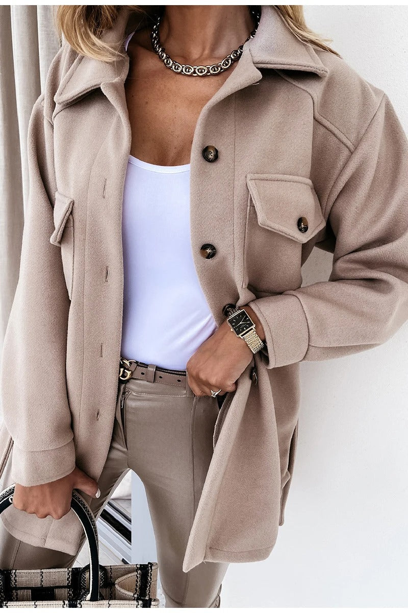 Athisa - Elegant All-Season Overcoat for Women