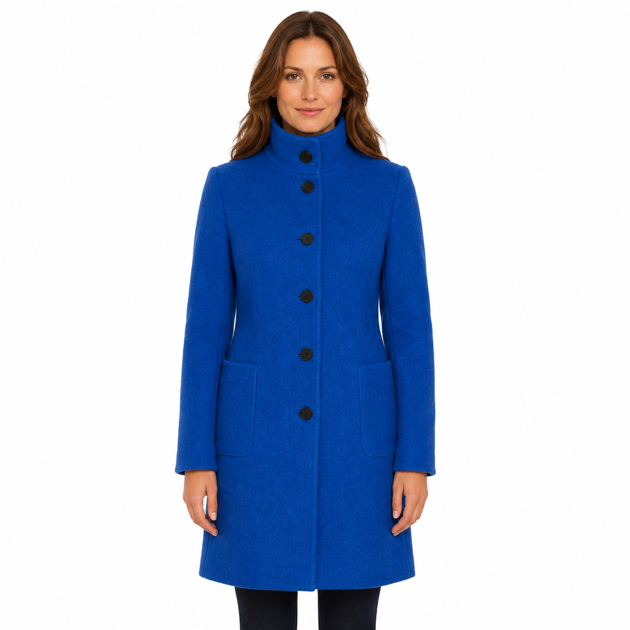 Aspen Coat — full length, buttoned front
