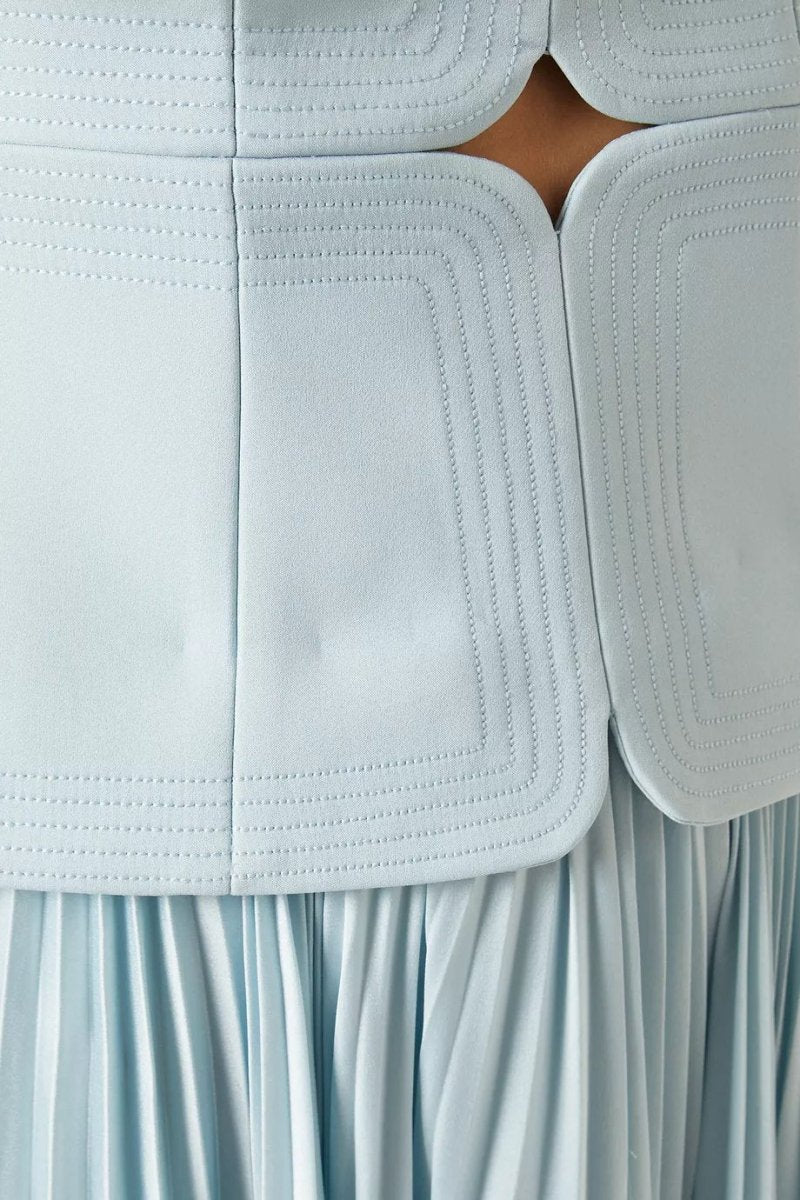 Honora Midi Dress — bodice detail