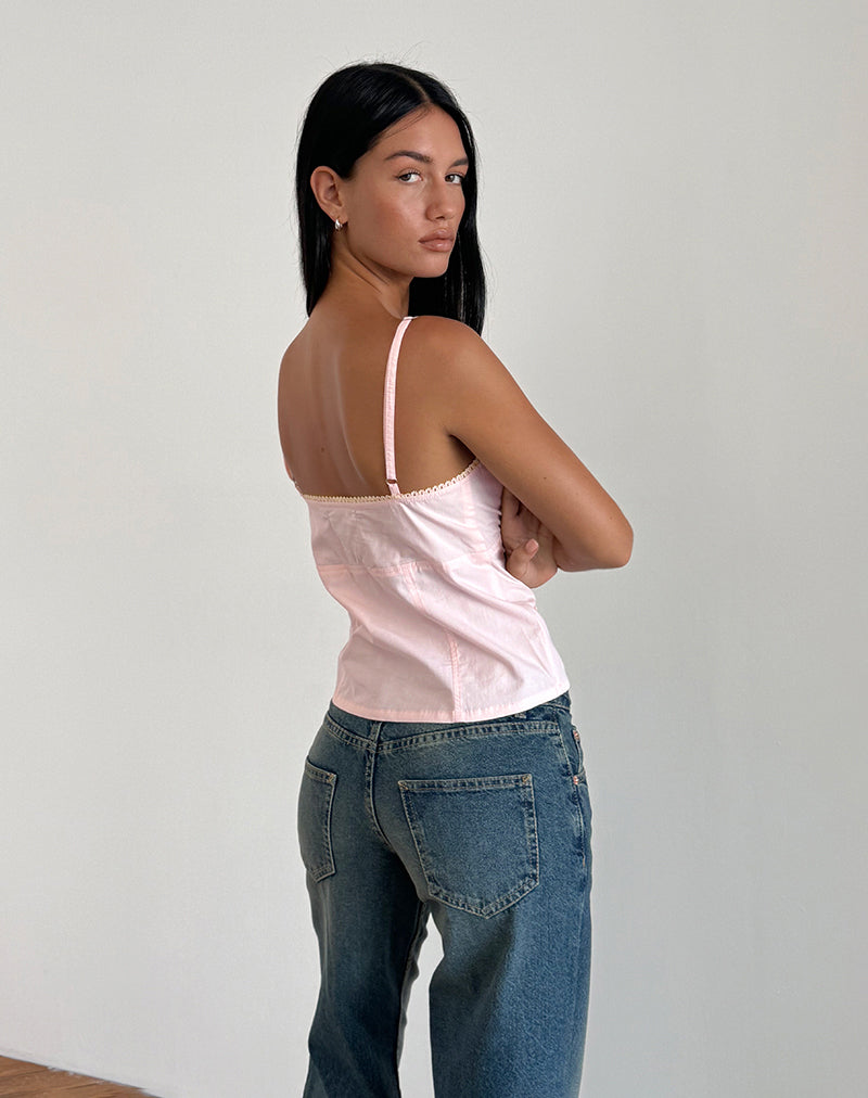 Colette - Blush Poplin Cami Top