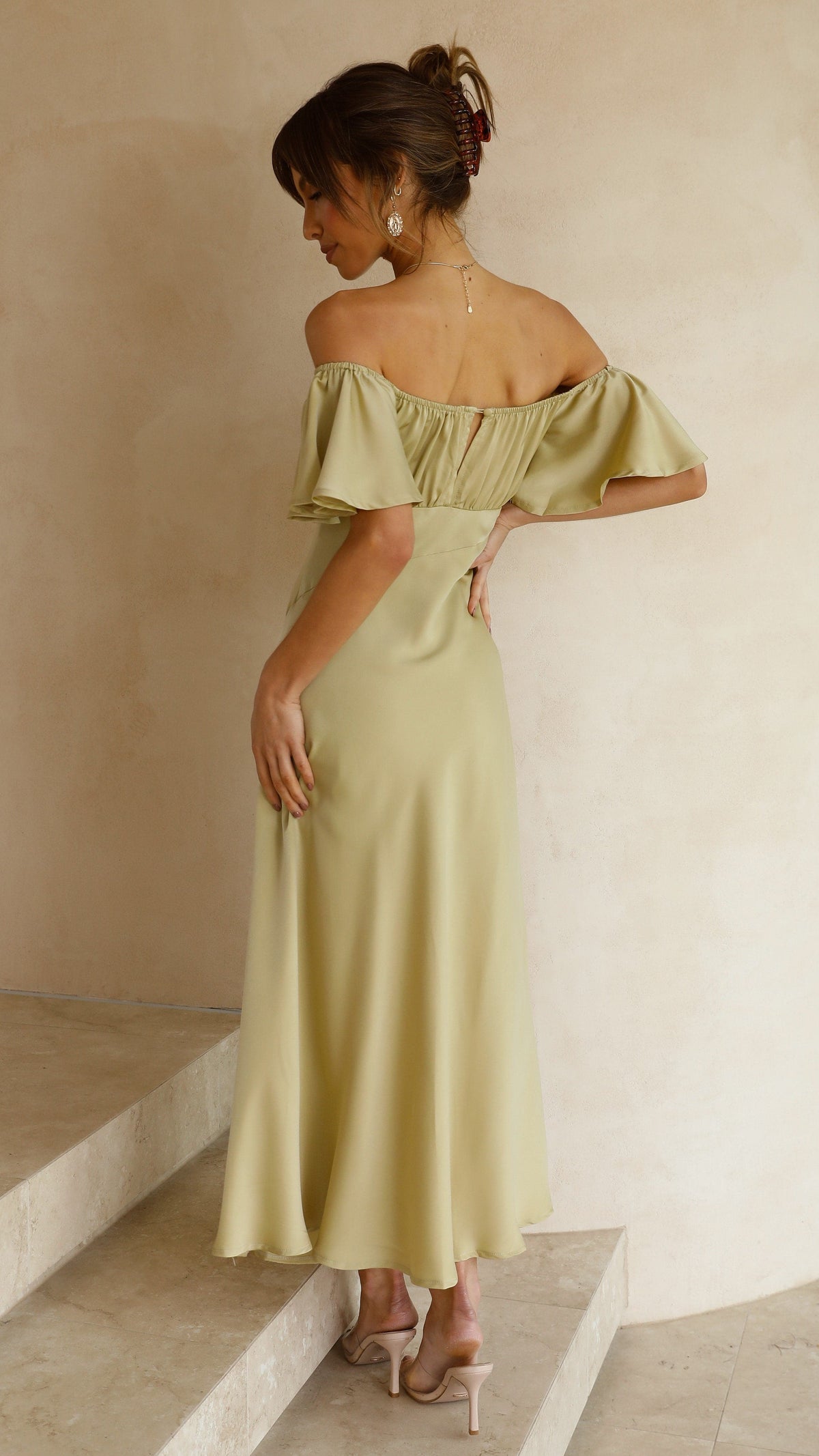Louisa Midi Dress - Olive