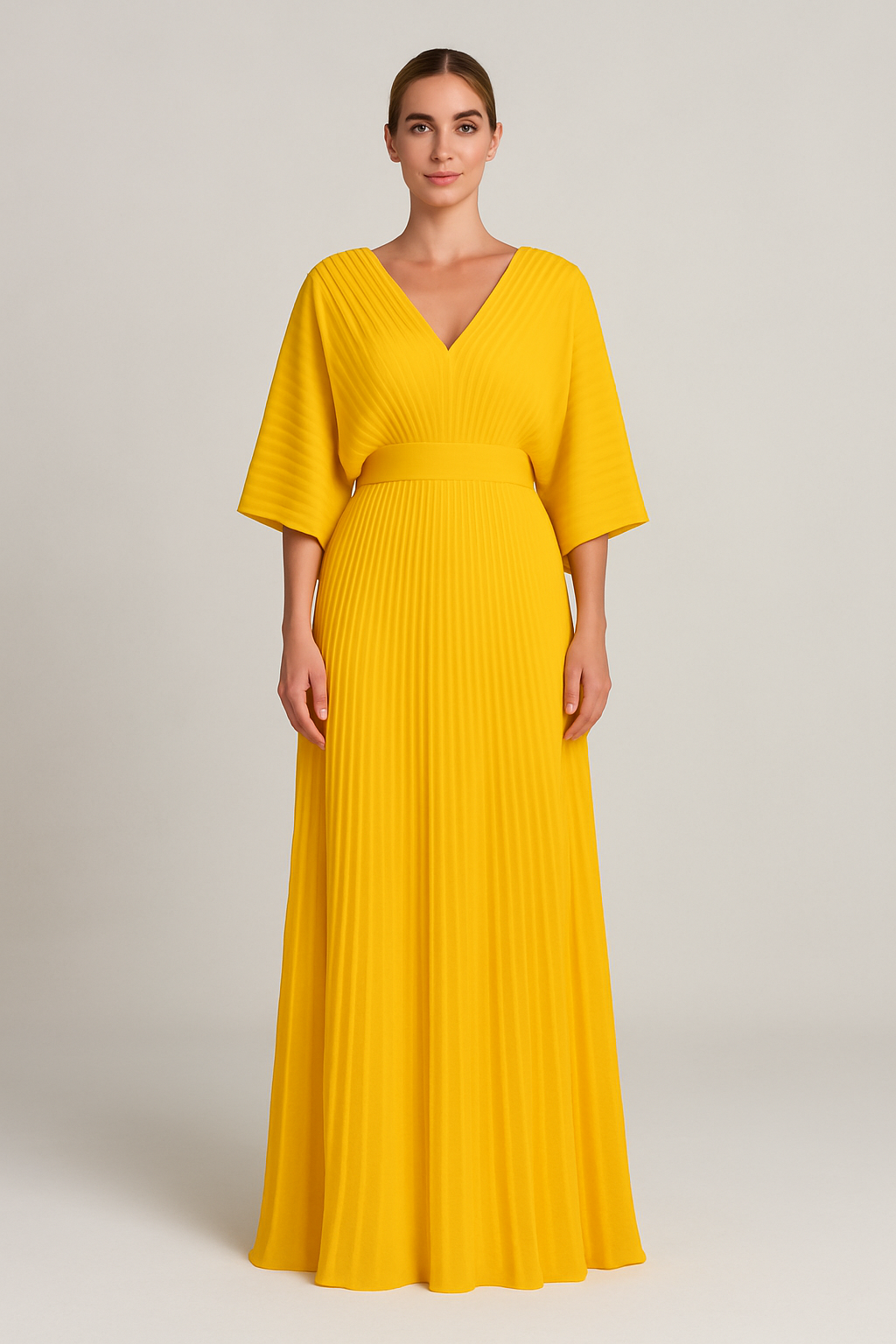 Maddy - Pleated Maxi Dress