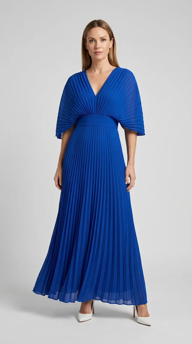 Maddy - Pleated Maxi Dress
