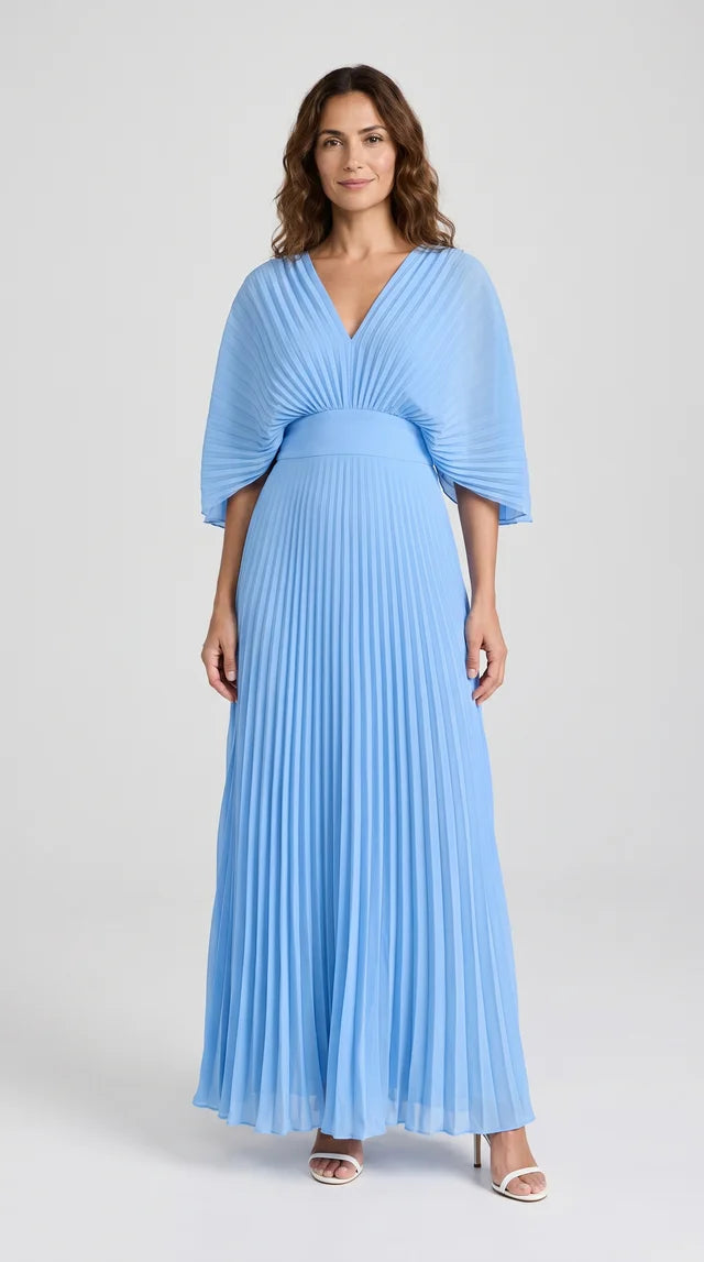 Maddy - Pleated Maxi Dress