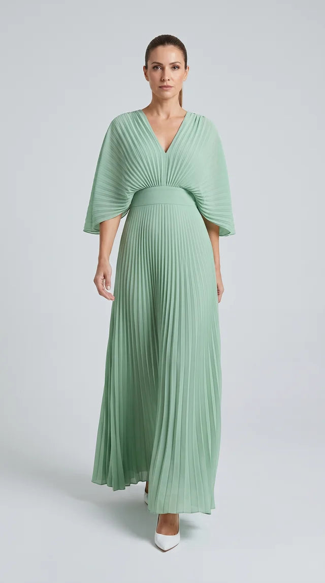 Maddy - Pleated Maxi Dress