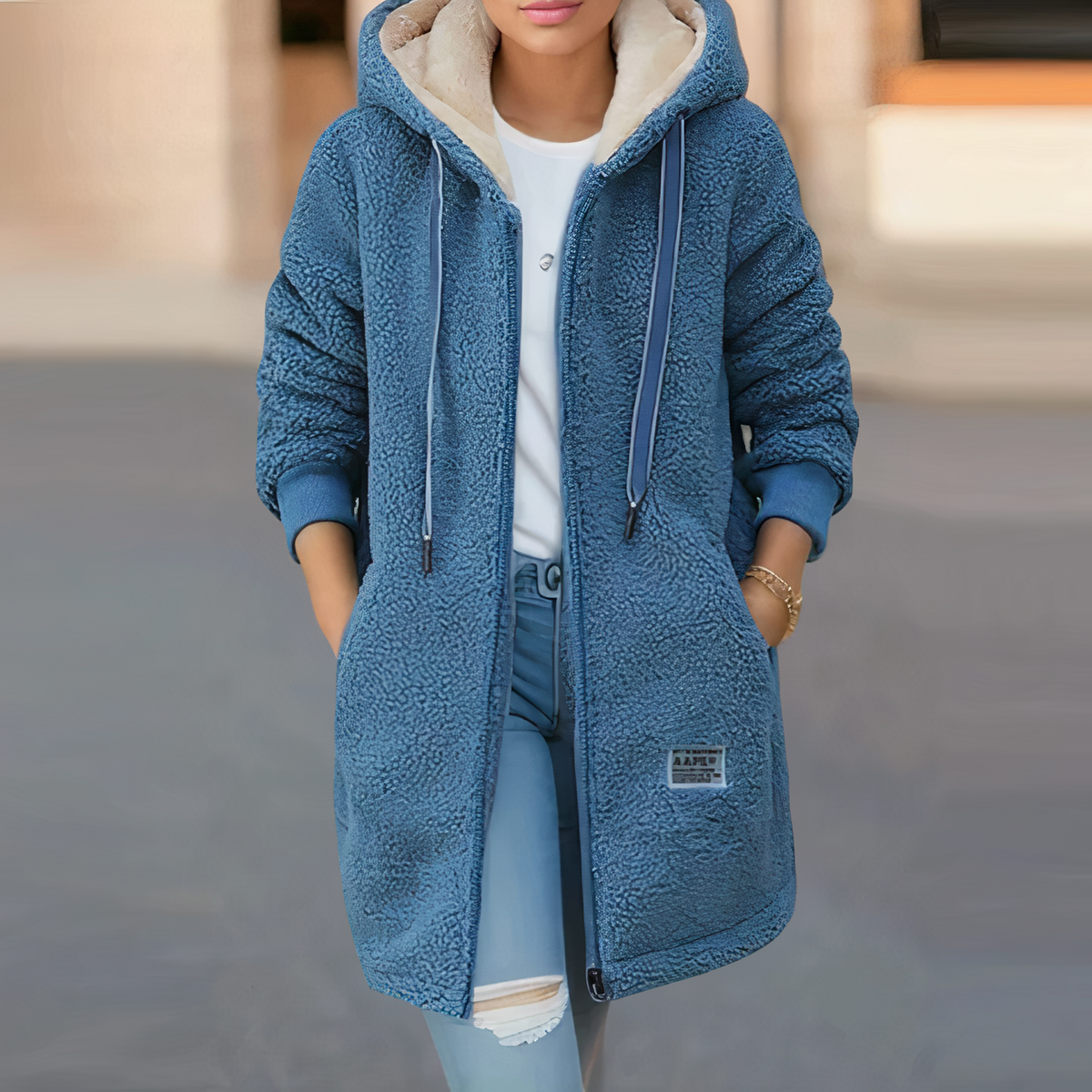 Sapphire - Hooded Fleece Jacket
