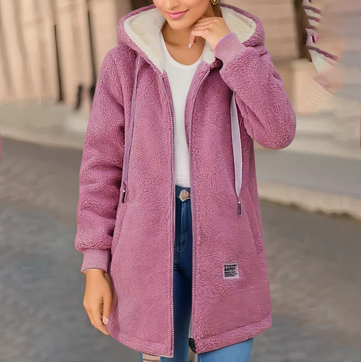 Sapphire - Hooded Fleece Jacket