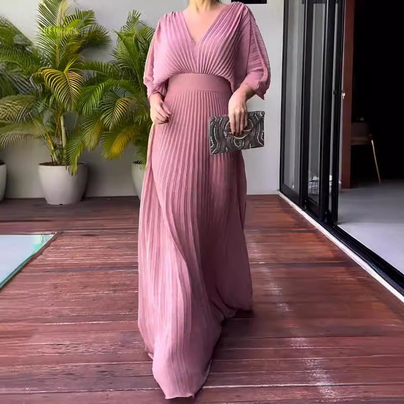 Maddy - Pleated Maxi Dress
