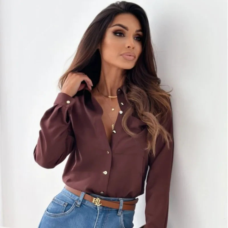 Olive -  Stylish Button Down Shirt