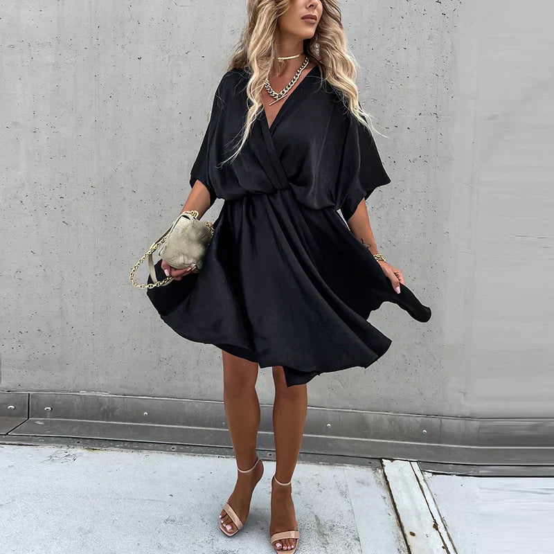 Stella - Mini Dress – black – lifestyle (2)