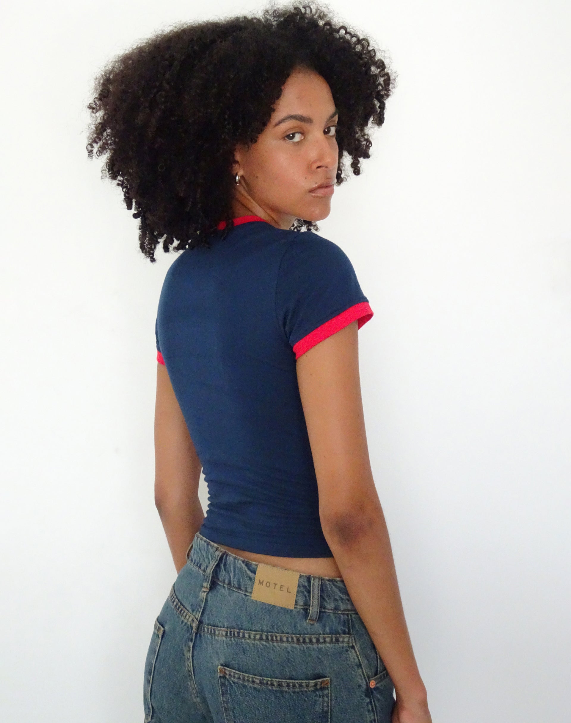 Brooklyn - Navy Fitted Tee