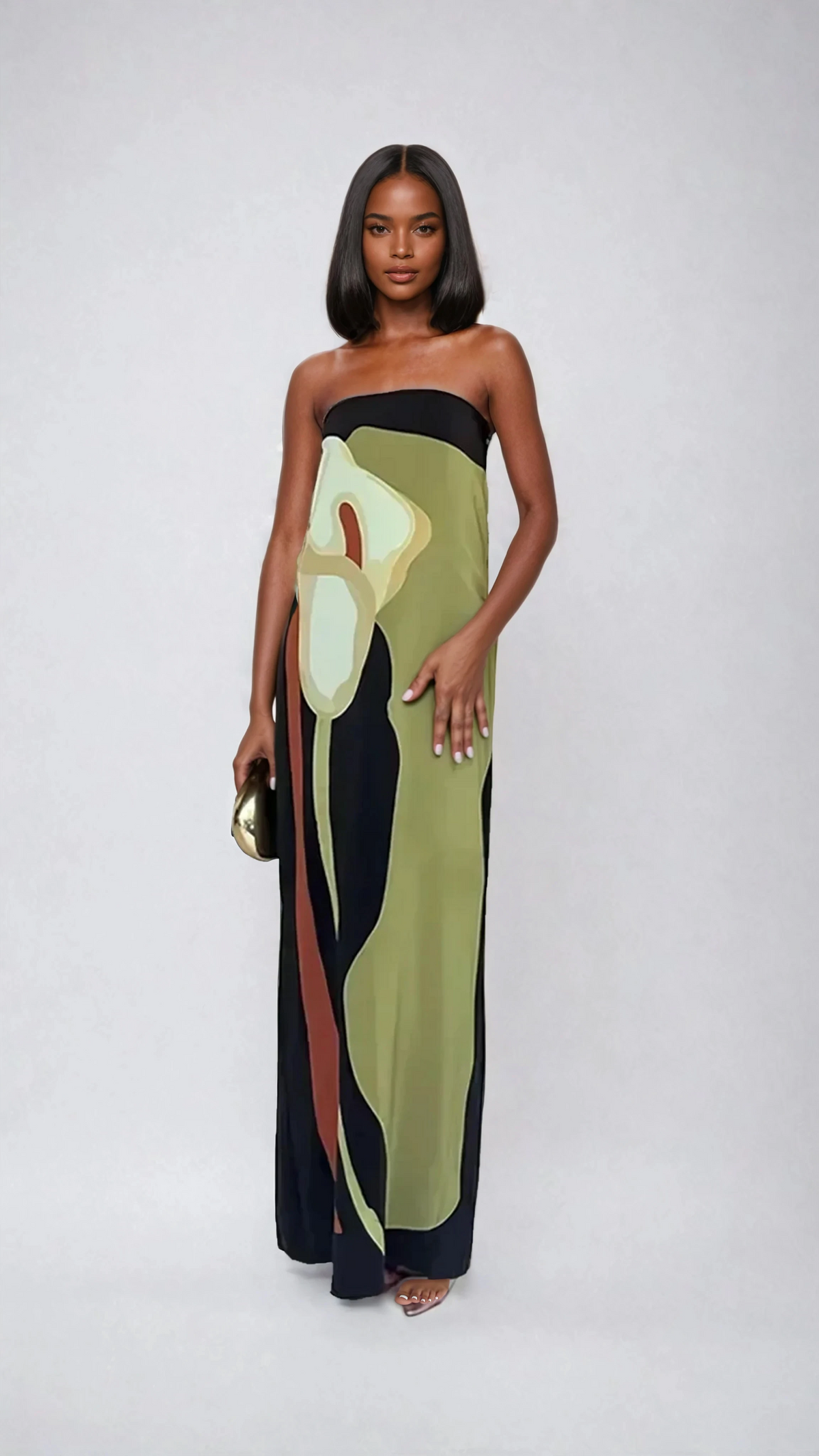 olivia maxi dress reviews Savannah - Color:Pink Taupe Custom Bling Order waisted silhouette Off-Soulder Mermaid Minimalist Wrap