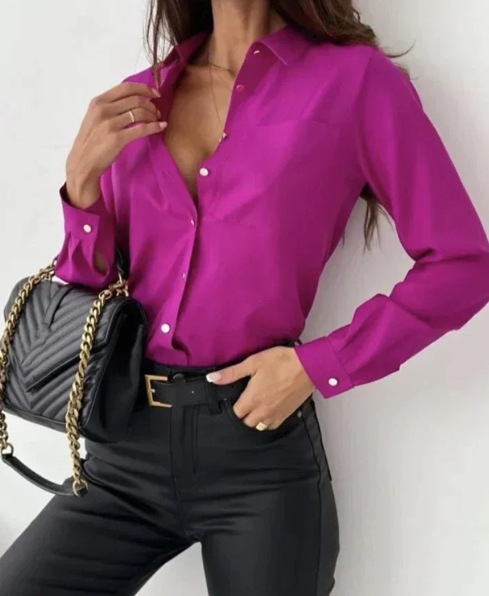 Olive -  Stylish Button Down Shirt