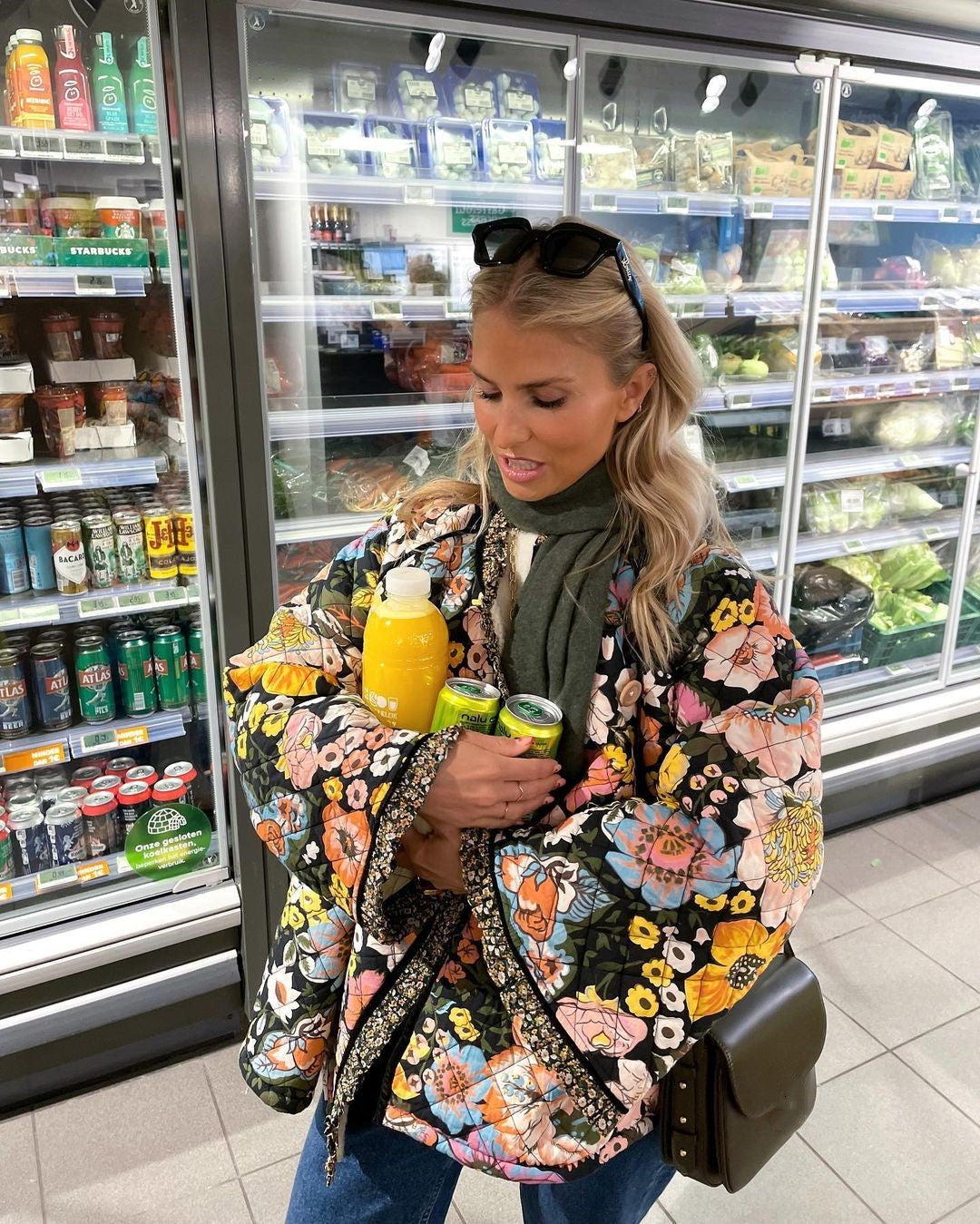 Clarise - Padded Floral Jacket