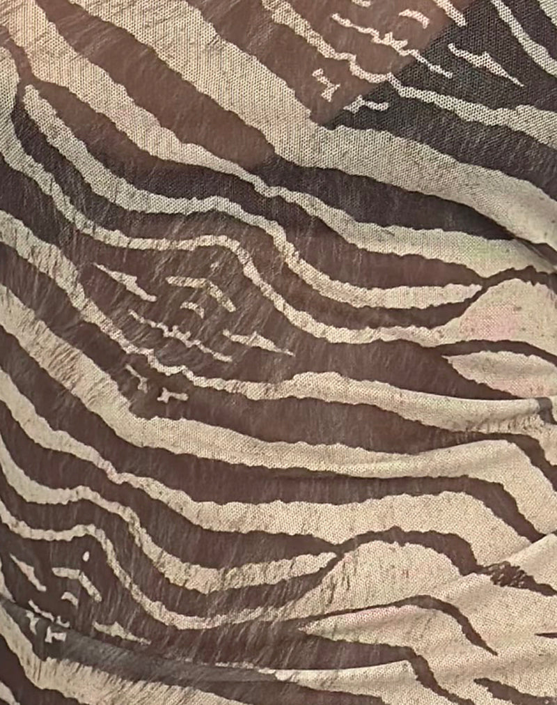 Amara - Animal Print Long Sleeve Top