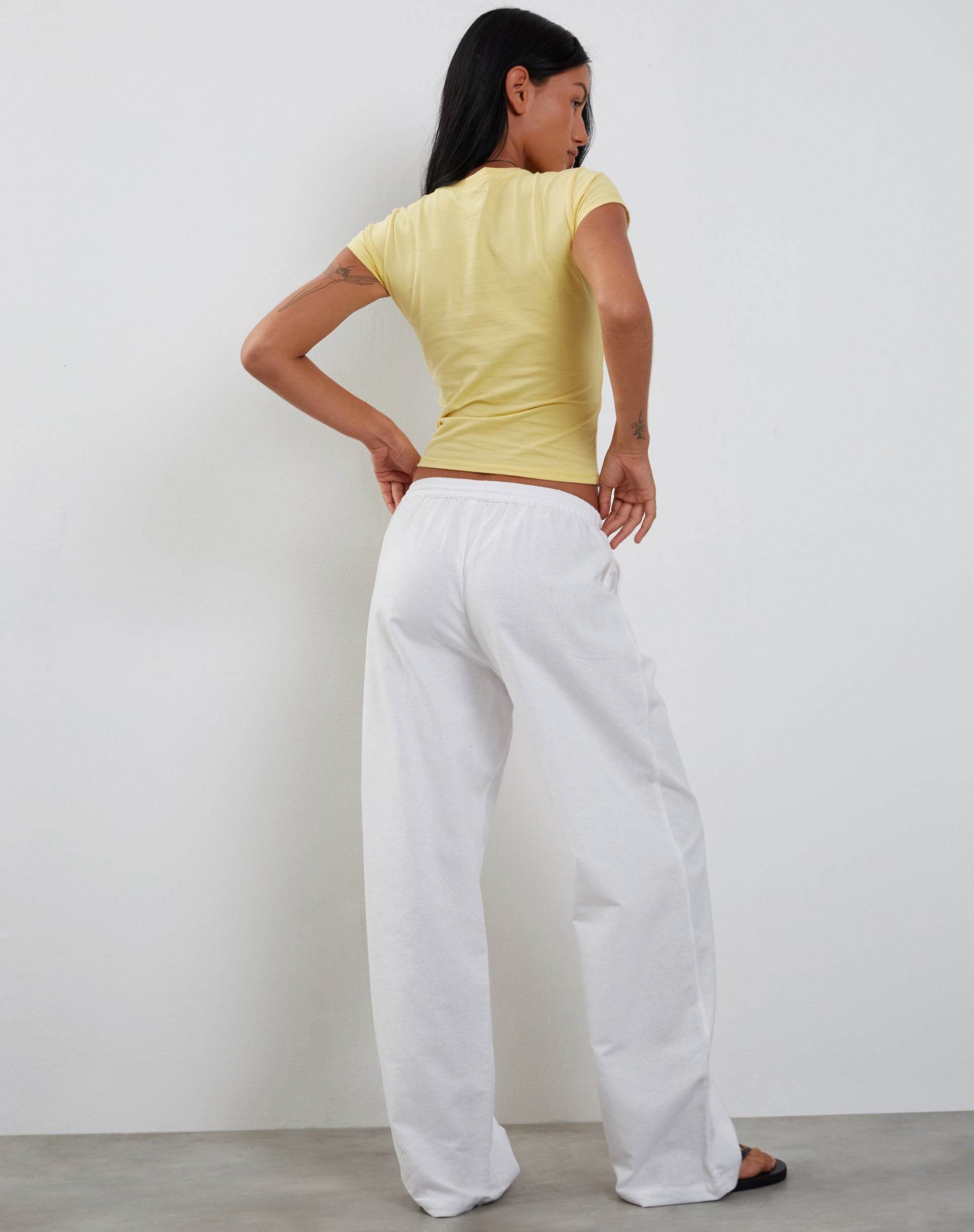 Capri - Lemon Floral Baby Tee