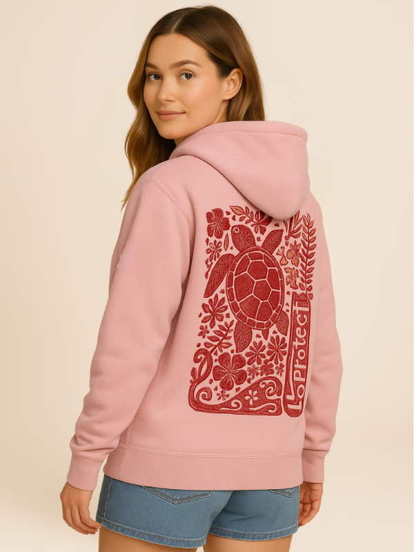 Novi - Oversized Hoodie with Sunset Jungle Vibes