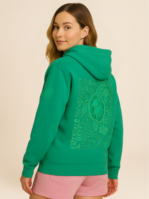 Novi - Oversized Hoodie with Sunset Jungle Vibes