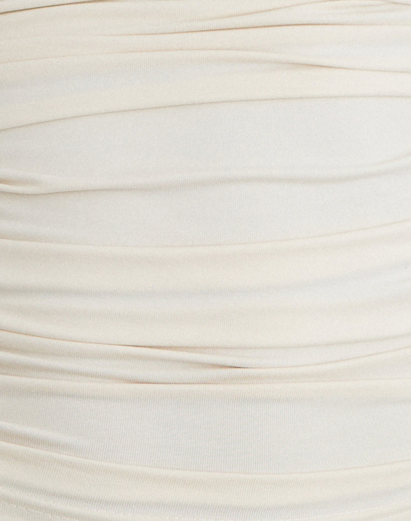 Vienna - Cream Satin Batwing Top