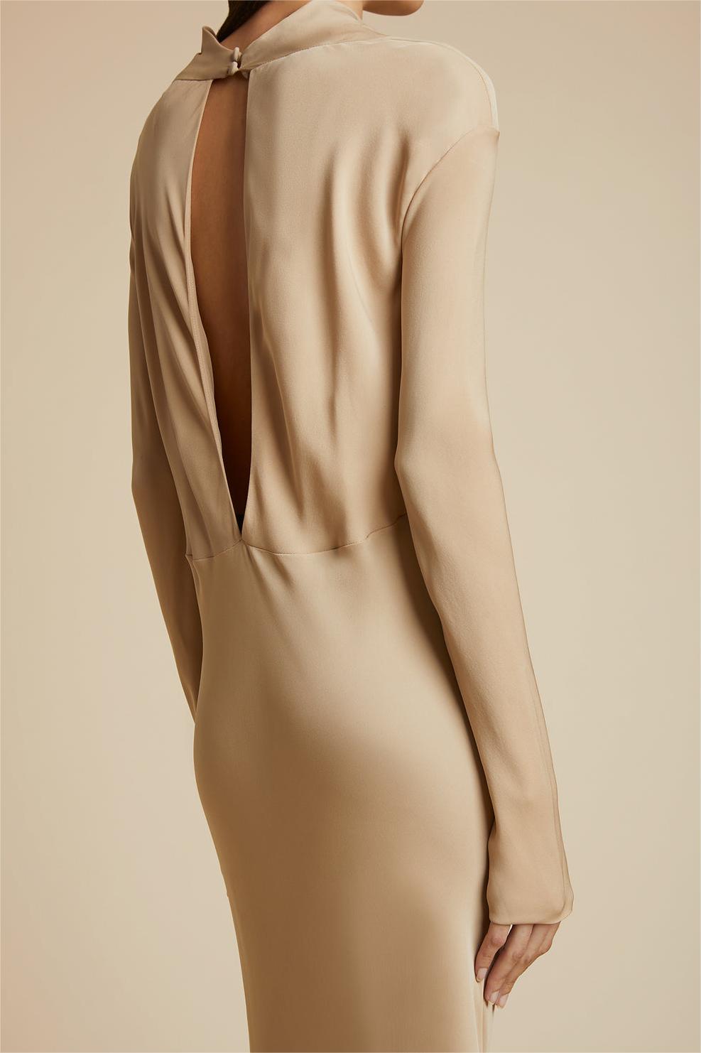Mathilde Maxi Dress — back keyhole detail