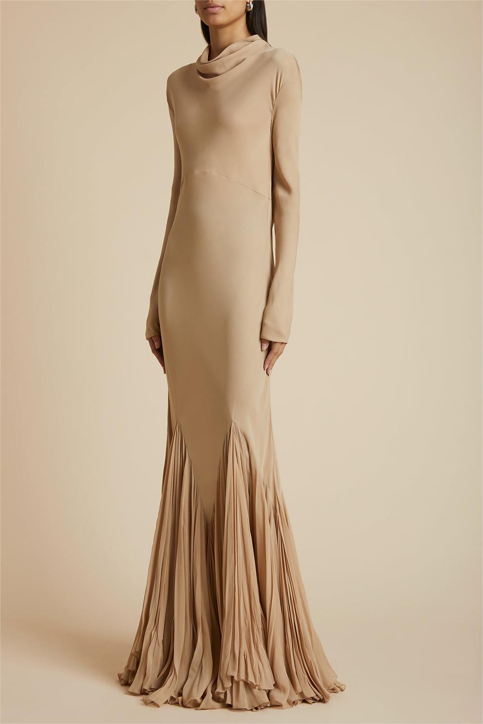 Mathilde Maxi Dress — three-quarter front