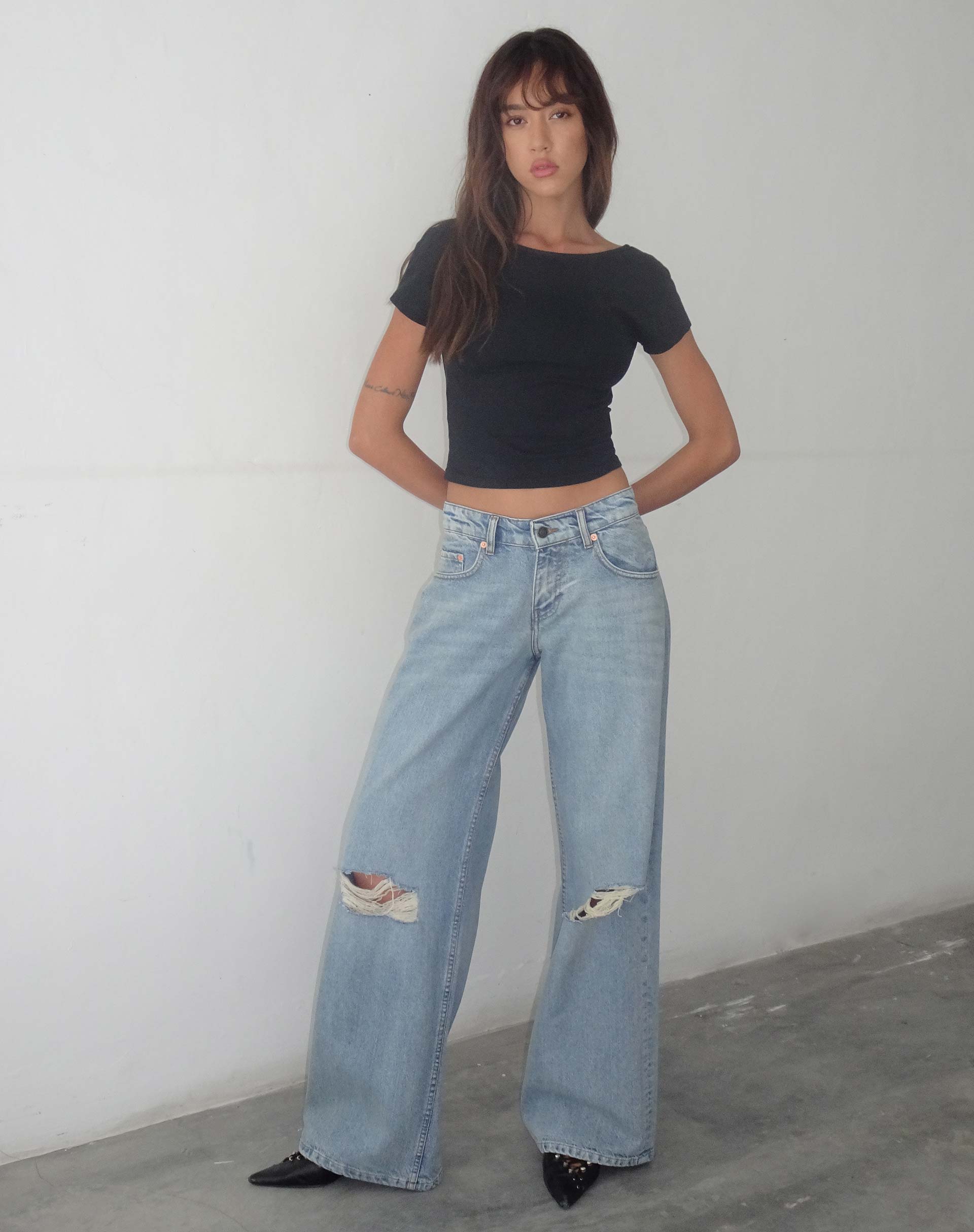 Skye - Black Crop Top