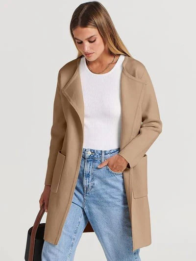 Hayley - Elegant Lapel Coat