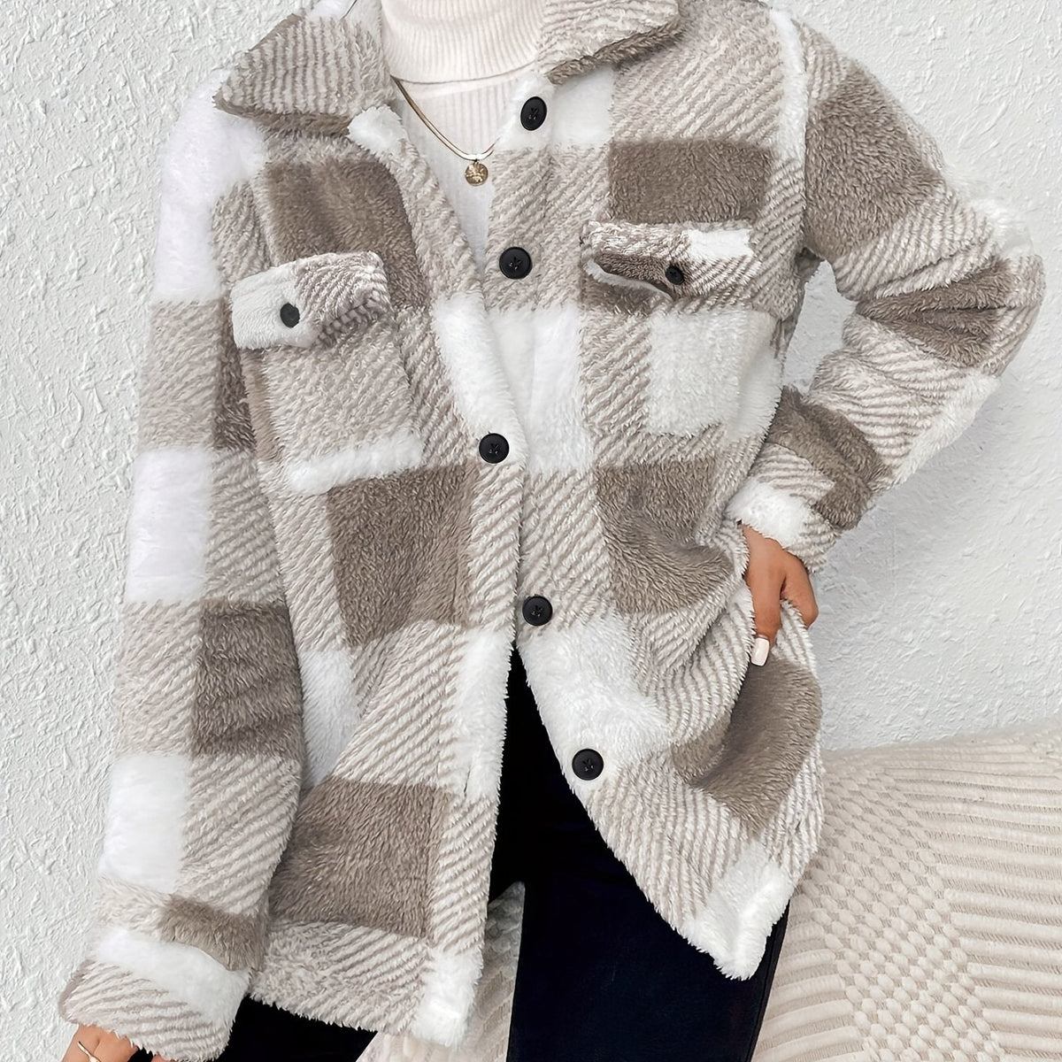 Elena - Fleece Oversized Jacket
