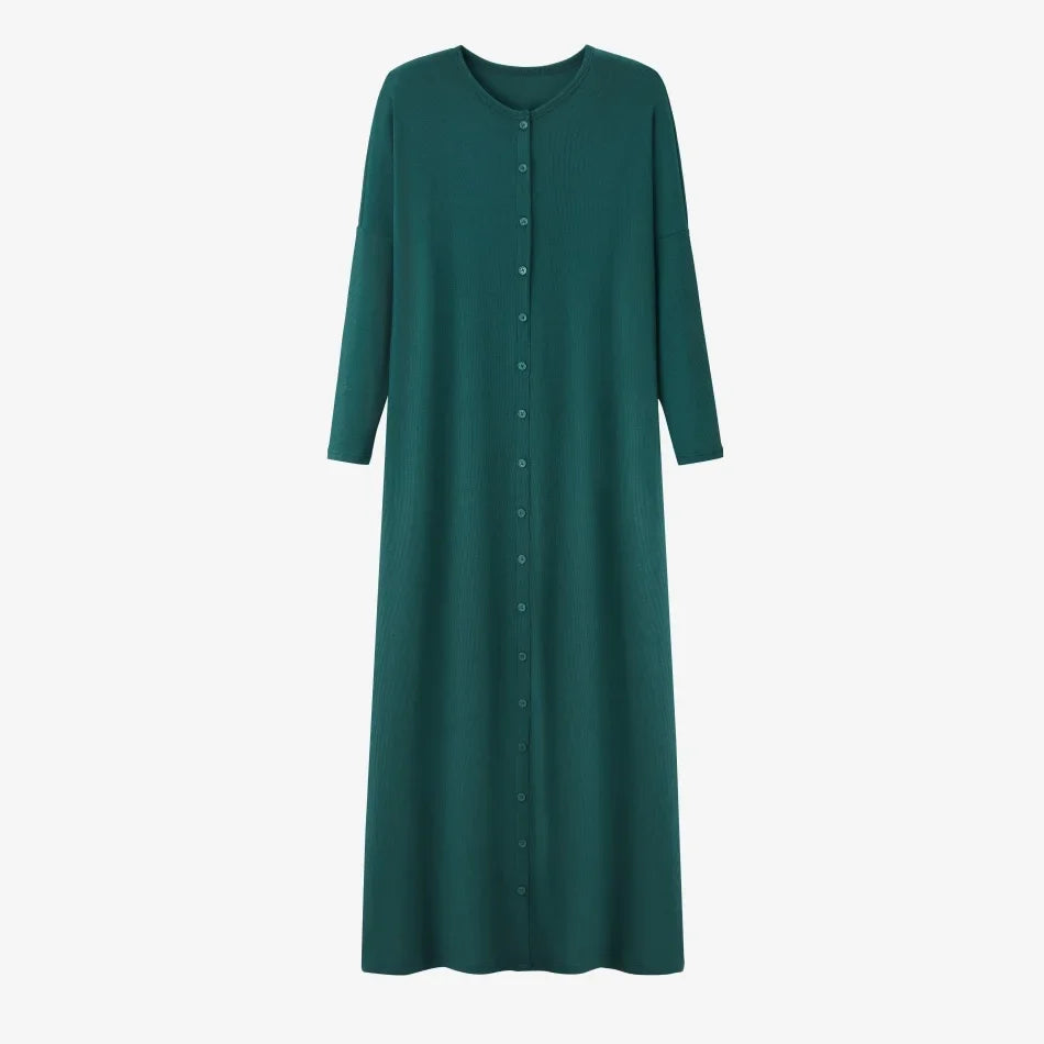 Bettina Maxi Dress in Green, flat lay