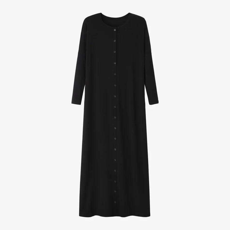 Bettina Maxi Dress in Black, flat lay
