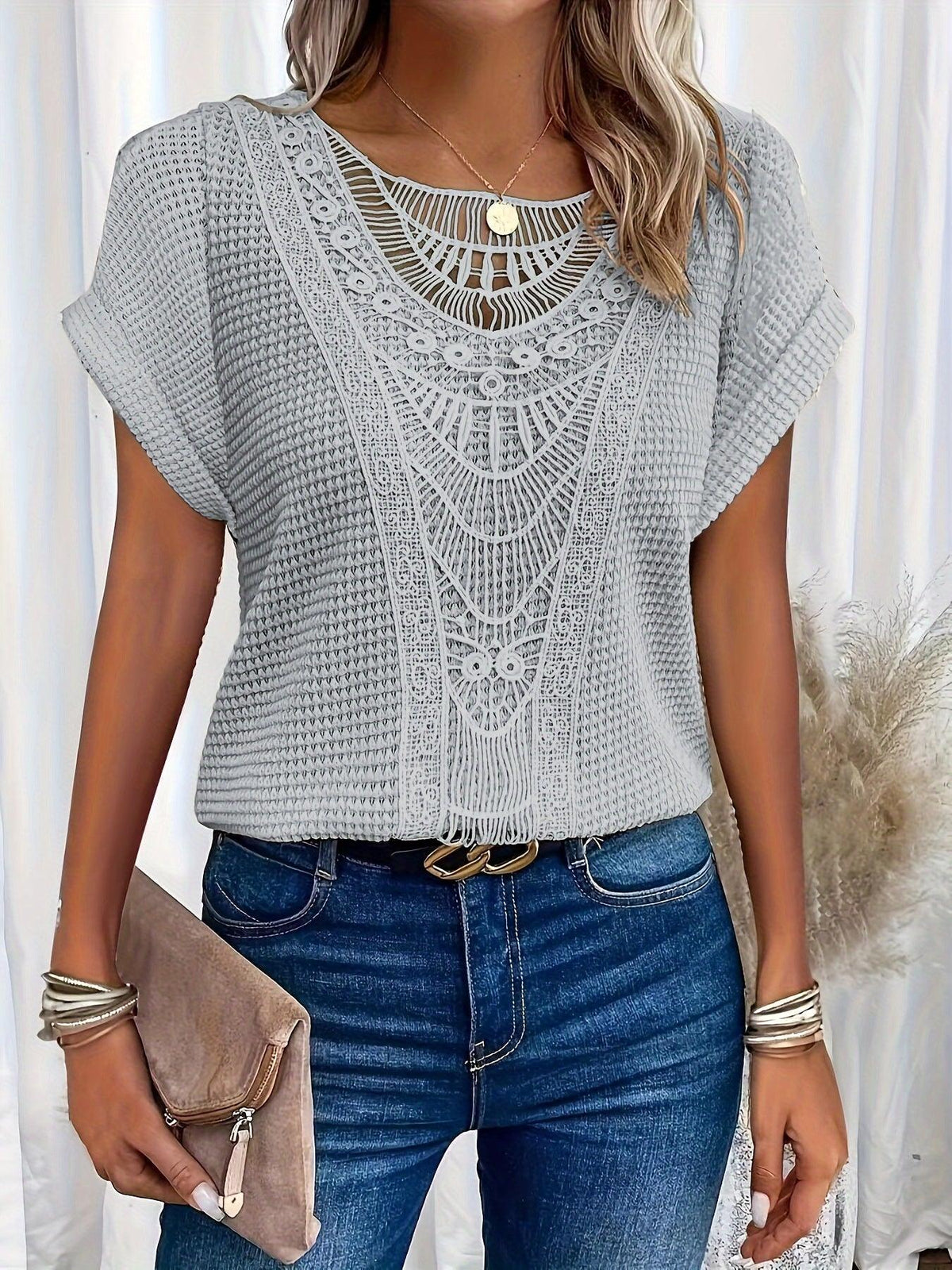 Lexi Intricate Lace-Detail Top