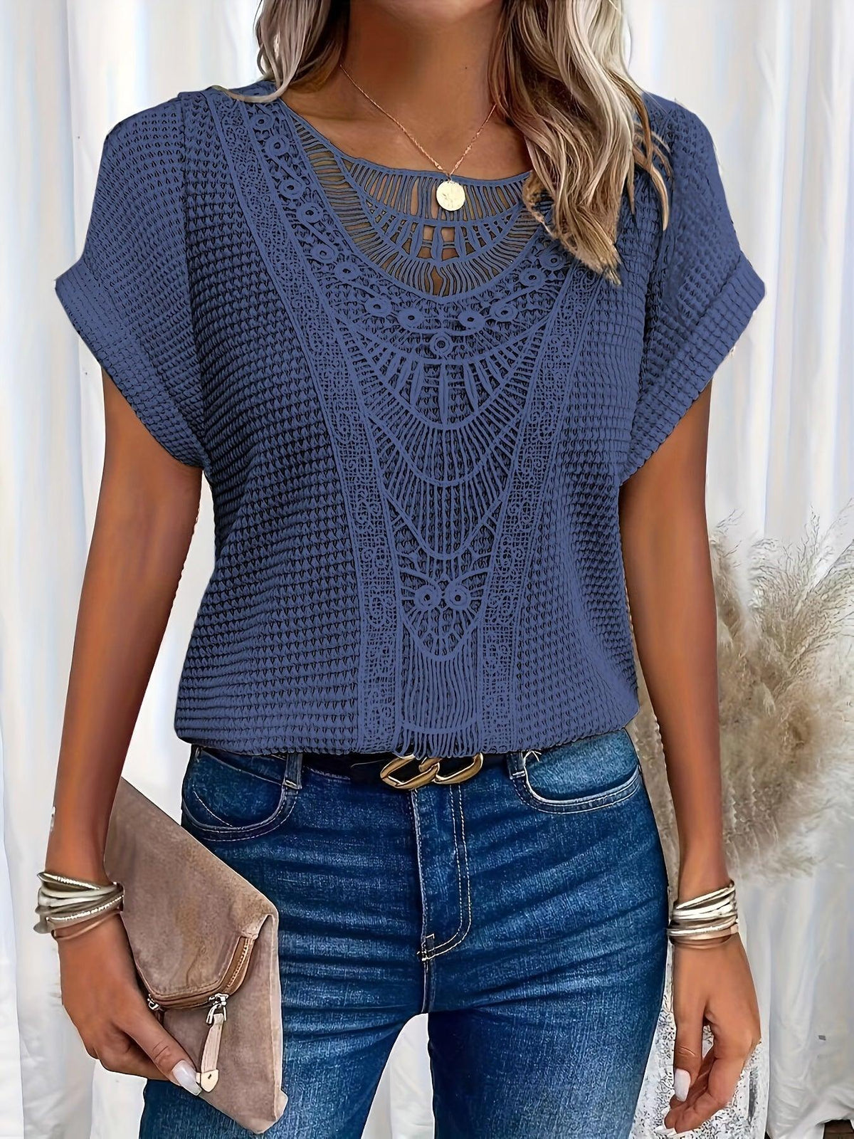 Lexi Intricate Lace-Detail Top