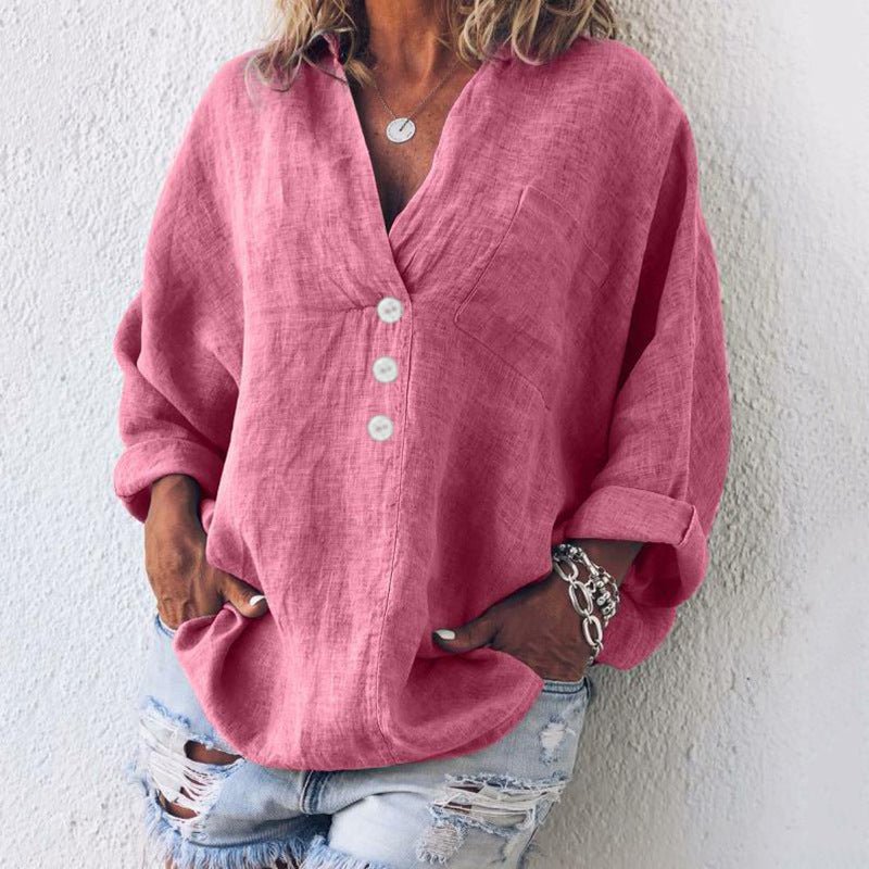 Avery - Stylish Cotton Linen Top