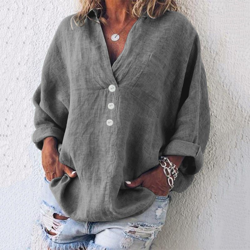 Avery - Stylish Cotton Linen Top